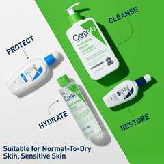 CeraVe Hydrating Toner for Face Non-Alcoholic with Hyaluronic Acid, Niacinamide, and Ceramides for Sensitive Dry Skin, Fragrance-Free Non Comedogenic, Full Size, 6.80 Ounce (Pack of 1)