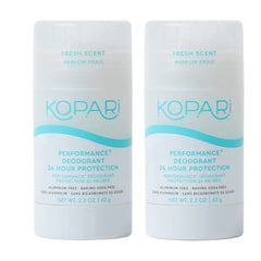 Kopari Performance Plus Aluminum-Free Deodorant, Sport Deodorant for 24 Hour Odor Protection, Non Toxic & Clean, No Parabens or Baking Soda, 2.2 Ounce