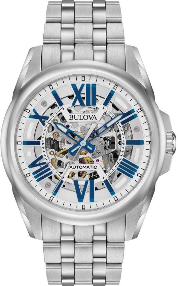 Bulova Men's Automatic Strap Watch 98A165 - silver