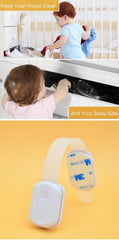 HAVENHAUSE Child Safety Lock for Refrigerator, Cabinet, Drawer, Freezer & Door with 4 Extra Strong Adhesives - White (Pack of 8 White)