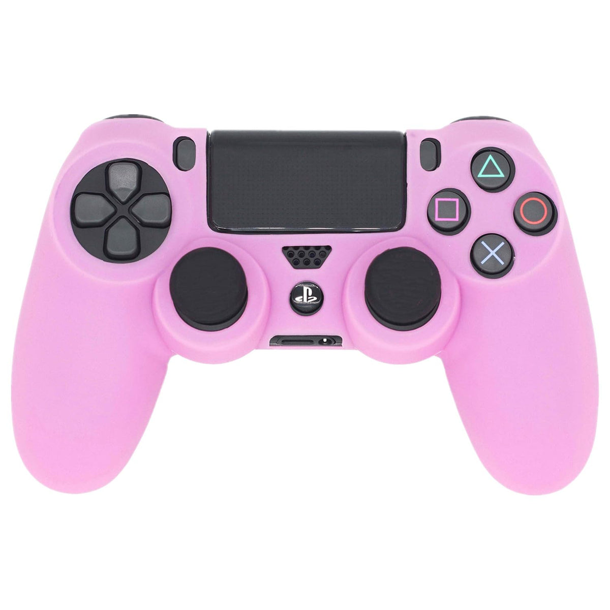 eWINNER Soft Silicone Cover Gamepad Case Cover compatible with SONY Play Station 4 PS4/PS4 Slim/PS4 Pro Wireless/Wired Joystick Dualshock Controller Skin Case Accessories (Pink)