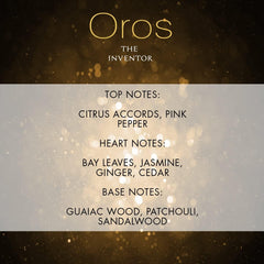 Armaf Perfumes Oros The Inventor Brown Made with Crystal From Swarovski Eau De Parfum 85ml / 2.9 fl. oz Fragrance