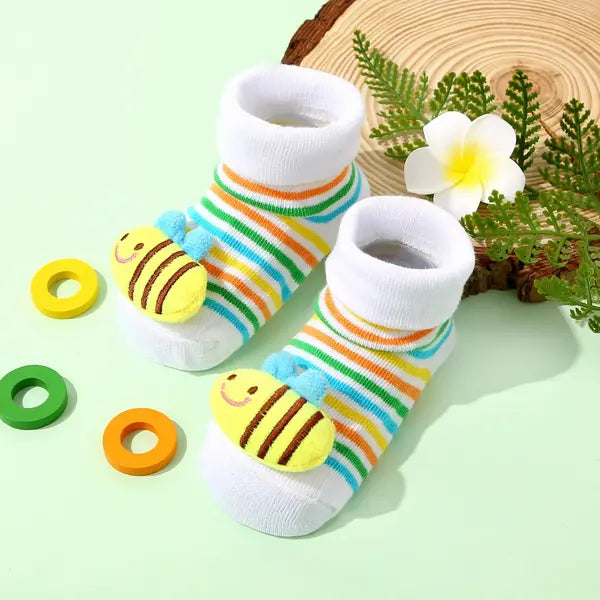 PATPAT Baby Cartoon Animal Fruit Three-dimensional Socks multicolor