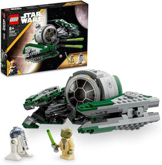 LEGO 75360 Star Wars Yoda's Jedi Starfighter Building Toy for Kids, Boys & Girls, The Clone Wars Vehicle Set with Master Yoda Minifigure, Lightsaber and Droid R2-D2 Figure