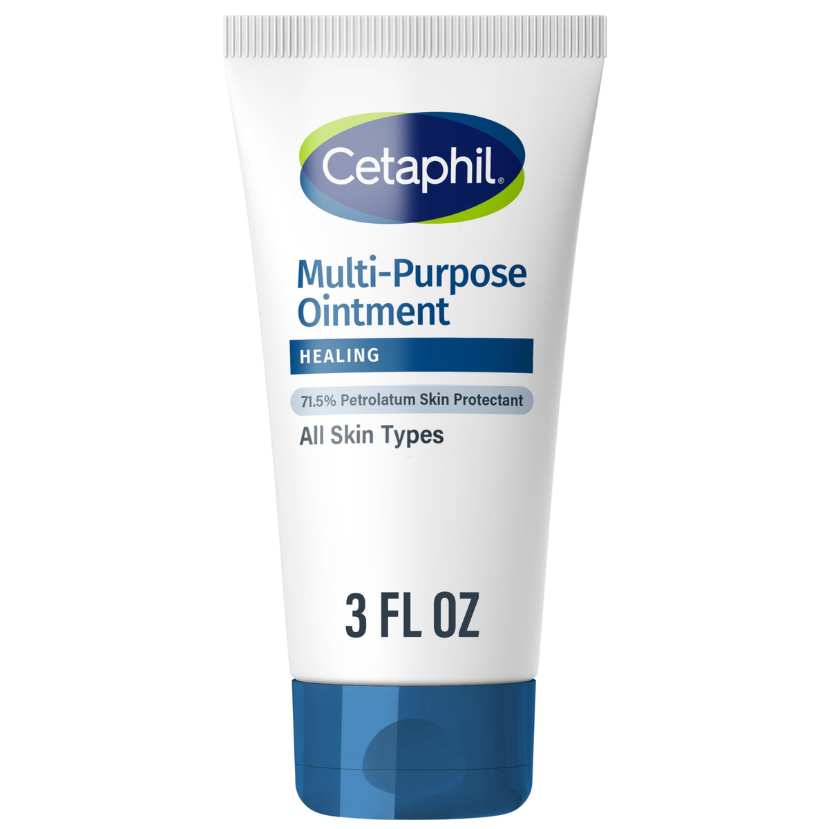 CETAPHIL Healing Ointment, 3 oz, For Dry, Chapped, Irritated Skin,Heals and Protects,Soothes Cracked Hands and Chapped Lips,Hypoallergenic,Fragrance Free,Doctor Recommended Sensitive Skincare Brand