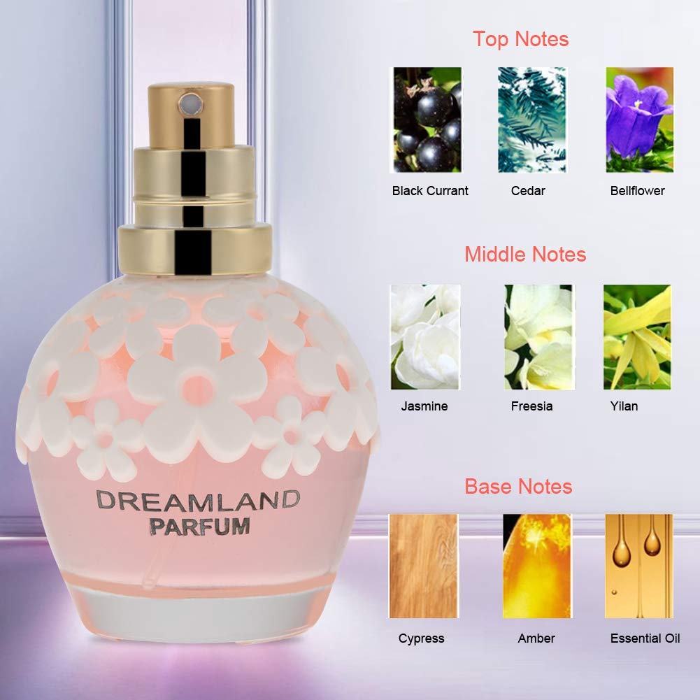 30ml Fantastic Female Original Eau de Toilette Perfume Spray Atomizer Perfume Bottle Flower Fruit Fragrance (Pink)