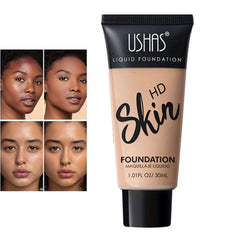 Matte Foundation Full Coverage, 30 Ml Soft Matte Face Foundation Makeup, Matte Hydrating Waterproof Foundation for a Naturally Perfect Look, Powder Foundation Full Coverage