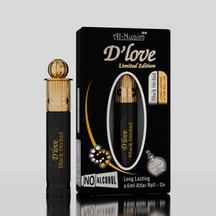 D'Love Black Orchid Alcohol Free Attar Roll On for Men - 6ml | Exquisite & Long Lasting Fragrance