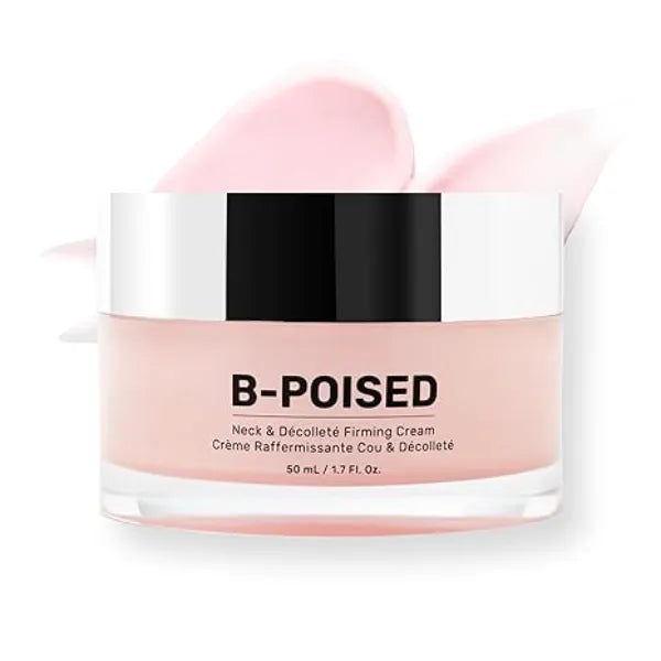 MAËLYS B POISED Neck Firming Cream Neck & Décolleté Firming, Tightening, and Anti Aging Cream for Wrinkles with Brazilian Peppertree, Linoleic Acid, and Kangaroo Flower 1.7 Fl Oz