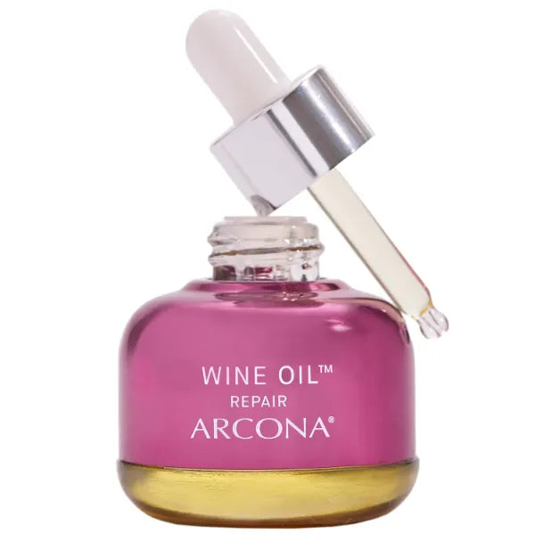 ARCONA Wine Oil, Resveratrol Serum, Infused With Grape Seed Oil & Extract, Clove, Orange + Antioxidants - Deeply Moisturizing, Anti Aging Facial Oil Serum - 5 fl oz