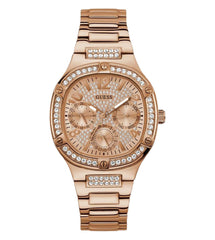 GUESS Ladies 40mm Watch - Silver Tone Strap Silver Dial Silver Tone Case