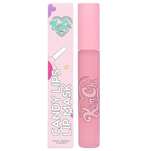 KimChiChic Beauty Candy Lips Hydrating Lip Mask, Lip Balm for Moisturizing Lip Care, Nourish and Shine for Dry Lips, Pink Sour Punch Lip Tint, 0.09 fl oz