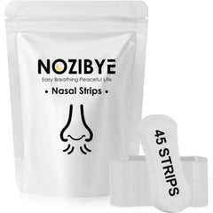 Nozibye Nasal Strips, Nose Strips for Breathing - 45 Strips, Clear