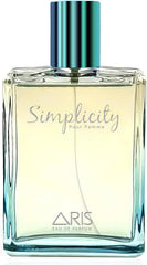 Simplicity by Aris: Eau de Parfum Spray | EDP Women's Fragrance| Cologne for Women | Perfumes for Women | Jasmine and Patchouli Fragrance | Long-lasting Perfume for Women | Travel Size | 100ml