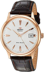 Orient '2nd Gen Bambino Version I' Japanese Automatic Stainless Steel and Leather Dress Watch