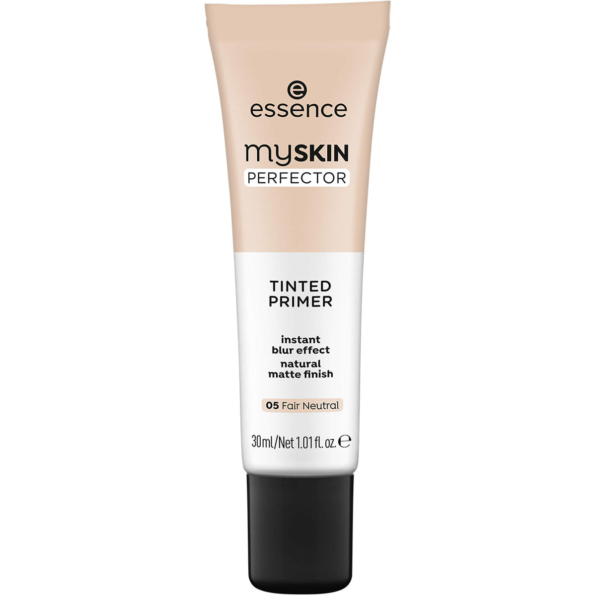 essence | My Skin Perfector Tinted Primer | Instant Blur Effect & Natural Matte Finish | Vegan, Paraben Free, Oil Free | Cruelty Free | (05 | Fair Neutral)