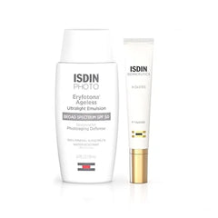 ISDIN Bundle Sunscreen & Under Eye Treatment Eryfotona Ageless Tinted Mineral Sunscreen & K-Ox Under Eye Brightening Cream