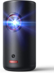 NEBULA Capsule 3 Laser, Outdoor Portable Mini Wi-Fi Smart TV Projector, Upgraded with Google TV, Official Netflix, Dolby Digital, 120 inches Screen and 2.5H Built-In Battery