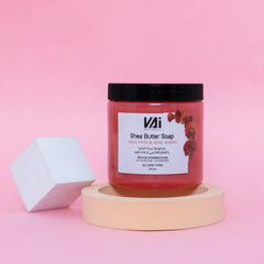 Vai Naturals Shea Butter Body Soap – Hydrating & Nourishing – Moroccan Blue Indigo, Aker Fassi & More (Aker Fassi & Rose)
