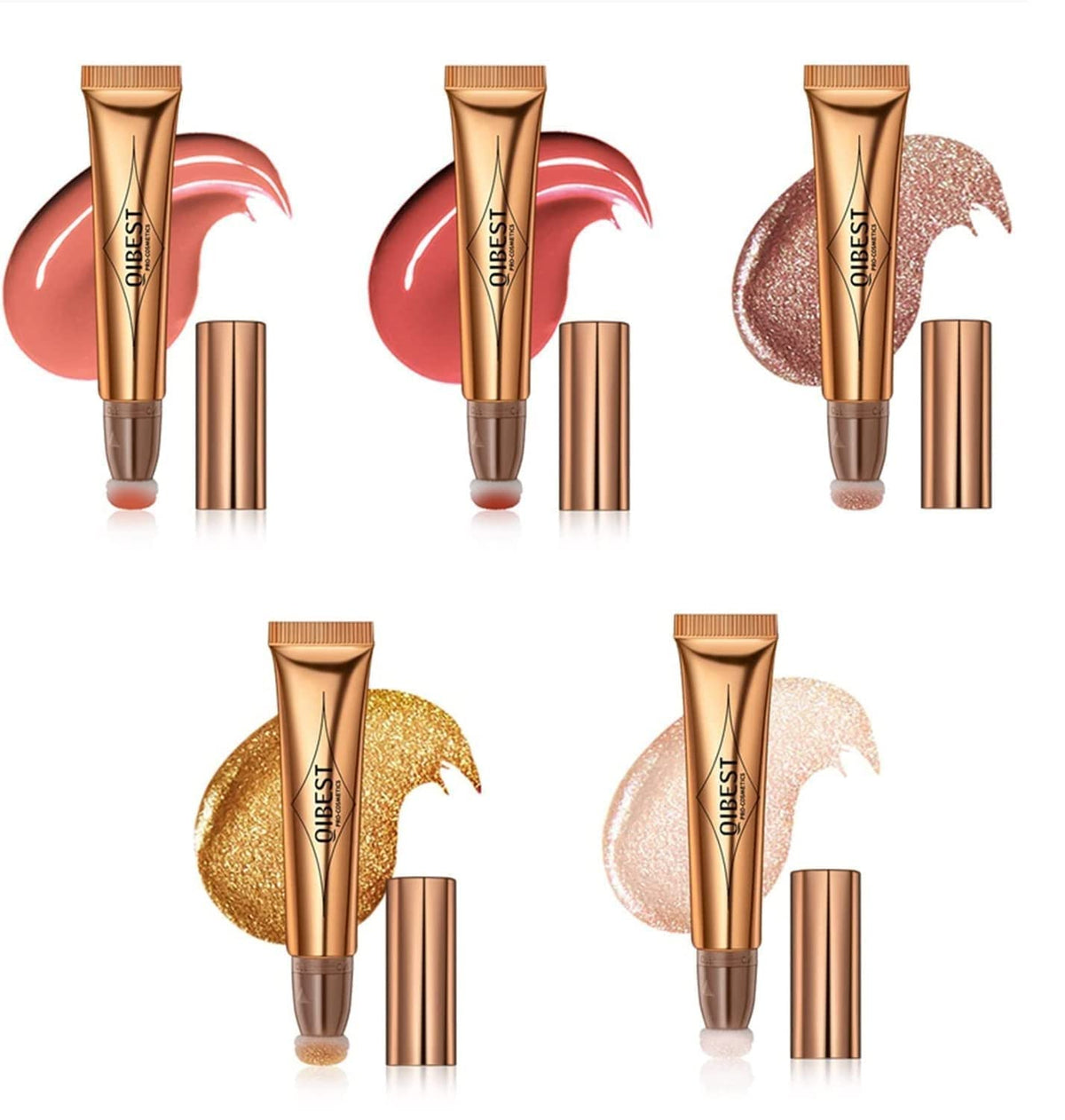 KANZA- 5 Pcs Multifunctional Makeup Pen Set (15g*5)| Liquid Face Concealer Pen | Waterproof Body Face Contouring Makeup | Matte Finish Liquid Contour Stick with Soft Cushion Applicator For Women