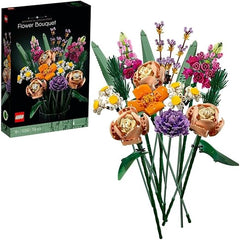 LEGO 10280 Icons Flower Bouquet, Artificial Flowers, Set for Adults, Decorative Home Accessories, Gift Idea for Women, Men, Her & Him, Wife or Husband, Botanical Collection