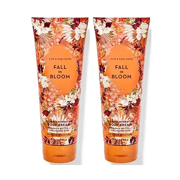 Bath & Body Works Fall In Bloom Ultimate Hydration Body Cream For Women 8 Fl Oz 2- Pack (Fall In Bloom)