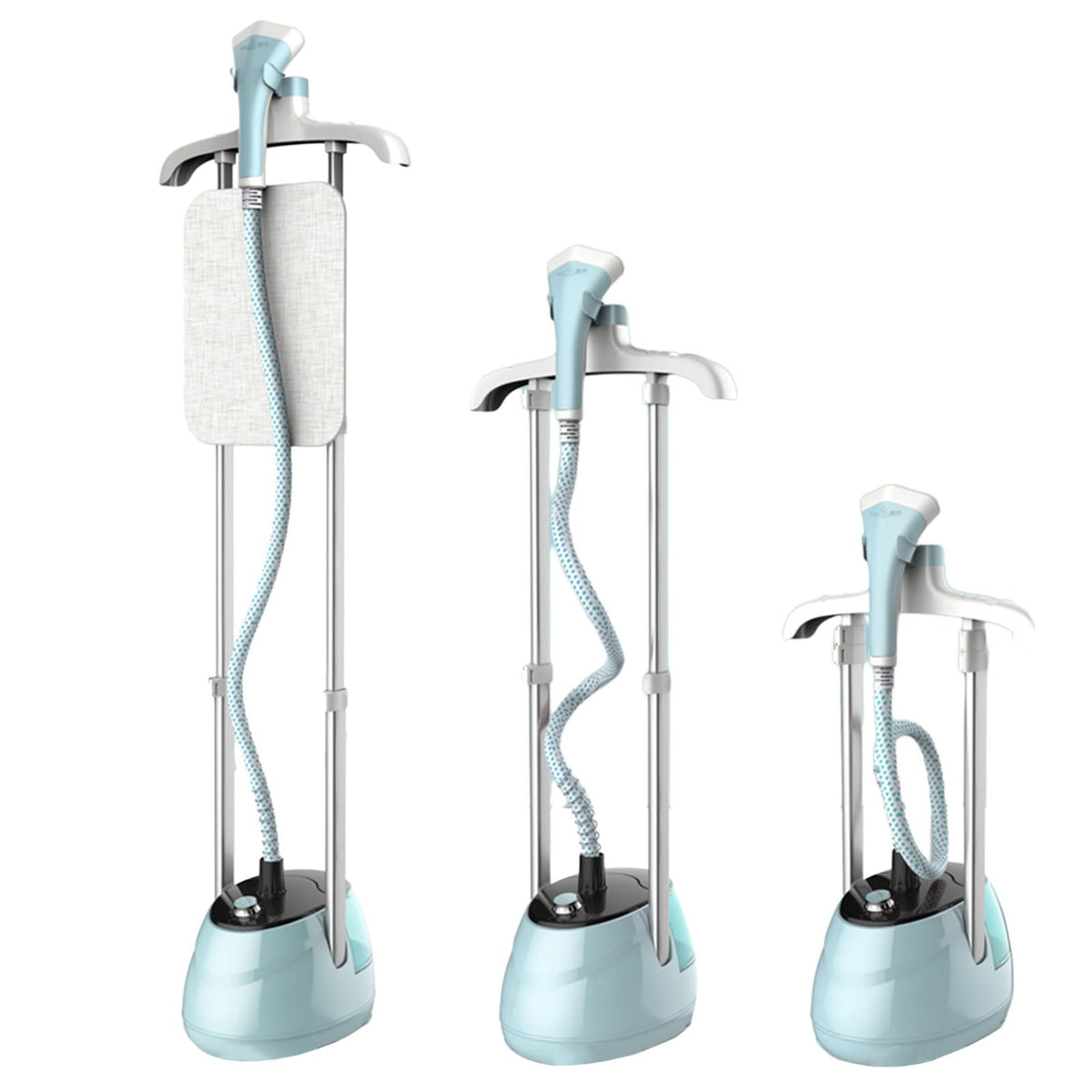 TDOO Garment Steamer 1800W With Height Adjustable Ironing Board, Three-stage lifting adjustment lever, Heat Insulated Steam Hose，Ten levels of steam temperature adjustment,Anti-dry design