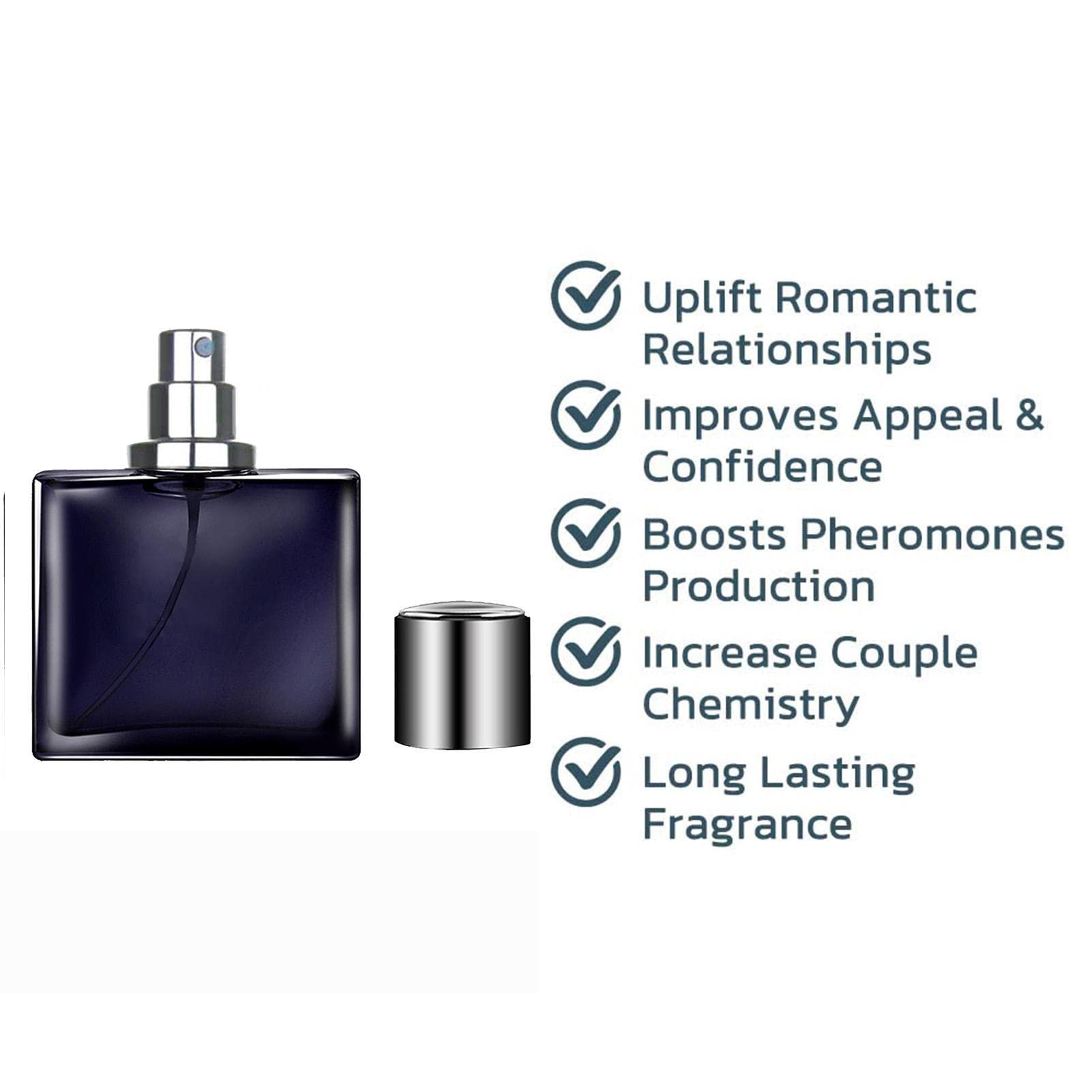 Pheromone Perfume | 50ml Light Fragrance Men's Cologne Fragrance Spray | Perfume Product For Attracting Women And Increase The Romantic Atmosphere