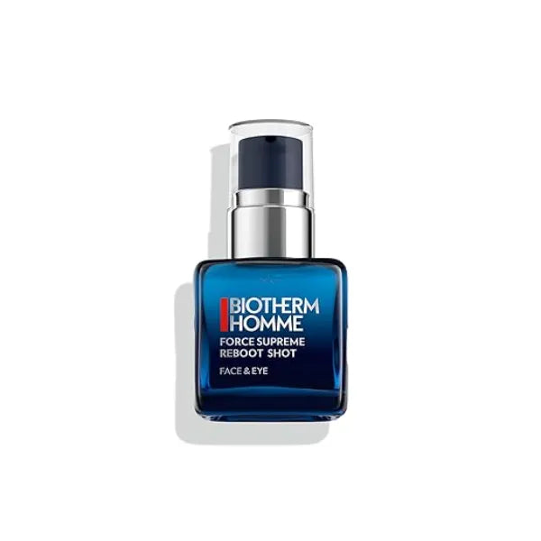 Biotherm Force Supreme Reboot Shot, Revitalize Men's Skin, A High Concentration 12% Vitamin C, Face And Eye Serum That Targets Fine Lines, Dullness, And Enlarged Pores, 1 Fl. Oz