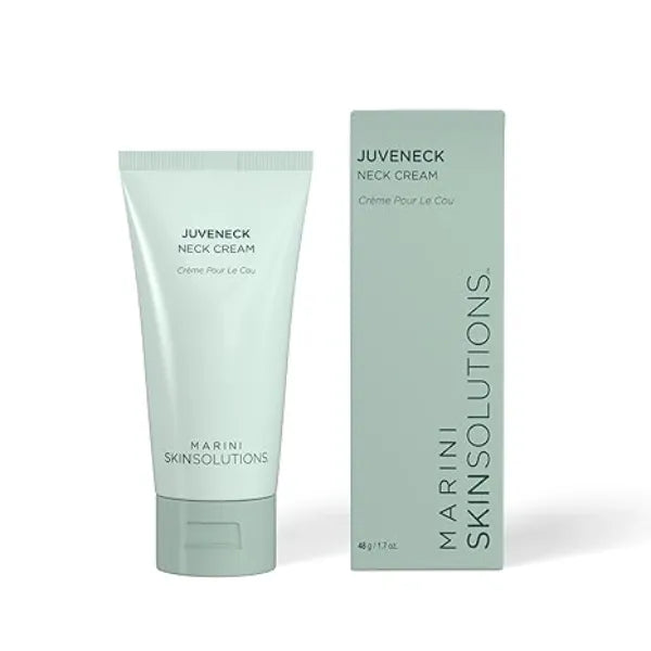 Marini SkinSolutions Juveneck Neck Cream Increases Hydration & Decreases Appearance of Uneven Texture, Wrinkles & Discoloration with Peptides, DMAE & Hyaluronic Acid Made in the USA 1.7 oz