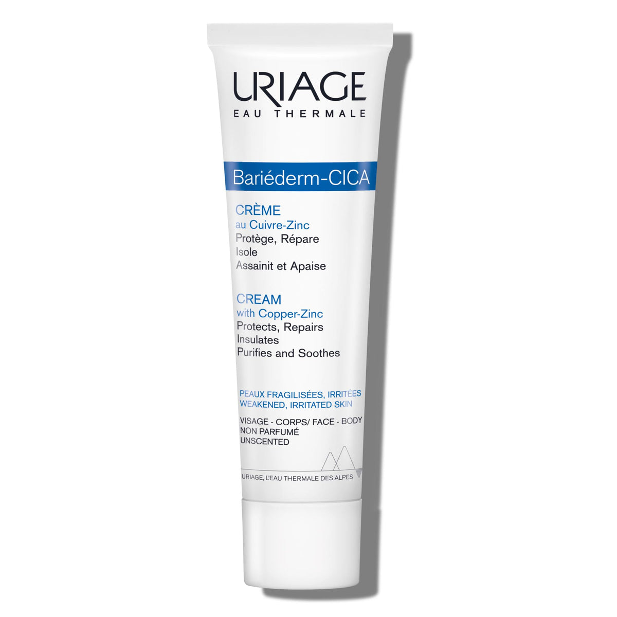 Uriage Bariederm Repairing Cica-Cream With Cu-Zn Repairs Soothes, 100