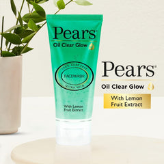 Pears Oil Clear Gentle Ultra Mild Daily Cleansing Facewash For Oil Free Matte Look, Ph Balanced, 100% Soap Free, Pure Lemon Flower Extract, 150g