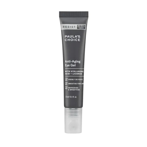 Paula's Choice RESIST Anti-Aging Eye Gel with Hyaluronic Acid, for Dark Circles, Puffy Eyes, Crow's Feet, Fine Lines & Wrinkles, 0.5 oz