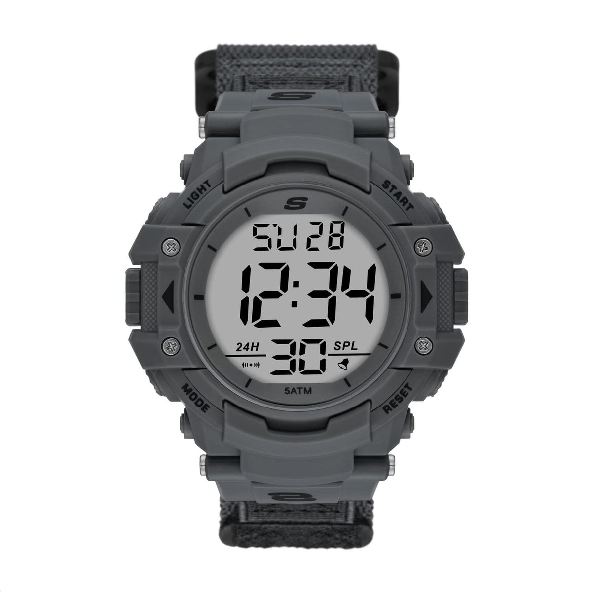 Skechers Casual Digital Watch for Men - Keats Gray