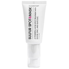 CLEARSTEM SULFUR SPOT&MASK Face Mask for Acne - Sulfur Spot Cleanser Facial Mask - Weekly Acne Face Mask for Clear & Smooth Skin - Made with Kaolin Clay & Glycolic to Reduce Blackheads & Blemishes