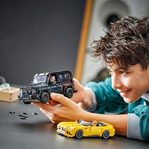 LEGO Speed Champions Mercedes-AMG G 63 & Mercedes-AMG SL 63 Car Toys, Vehicle Playset for Kids, 2 Building Sets with 2 Driver Minifigures, Gift for 10 Plus Year Old Boys and Girls 76924