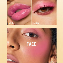 NIKITA.VIVI 3 in 1 Multi Stick for Blush Eyeshadow & Lipstick (#10), Eyeshadow Lipstick and Face Blusher Cream, Non Sticky Moisturizing Hydrating Smooth Face Blush Makeup Lipstick 8G