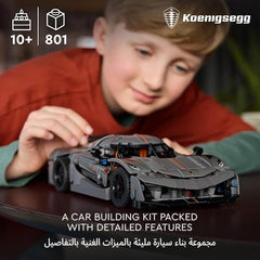 LEGO Technic Koenigsegg Jesko Absolut Grey Hypercar, Race Car Building Toy Set for Boys, Girls & Kids Aged 10 Plus, Buildable Vehicle Model Kit, Introduction to Engineering, Birthday Gift Idea 42173