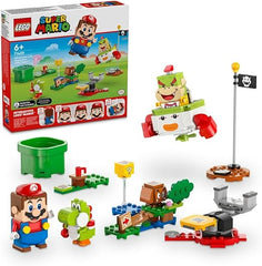 LEGO Super Mario Adventures with Interactive LEGO Mario, Bowser Jr.’s Clown Car Vehicle Set, with Yoshi Toy, Nintendo Gift for 6 Plus Year Old Boys, Girls and Gamers 71439