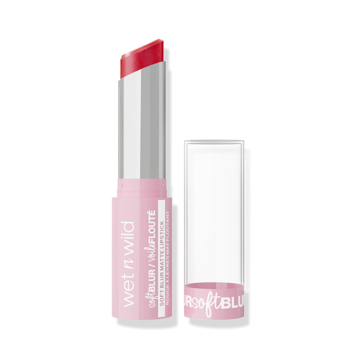 Wet n Wild Cloud Pout Soft Blur Matte Liquid Lipstick, Long-Wearing, Non-Drying, Lightweight, Hydrating Lipstick, Little Red Rose