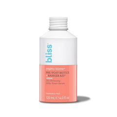 Bliss Mighty Biome Skin Balancing Milky Toner + Serum - 4 Fl Oz - Pre & Post Biotics Formula + Barrier Aid Complex with Ceramides & Squalane - Radiant Complexion - Clean - Vegan & Cruelty-Free