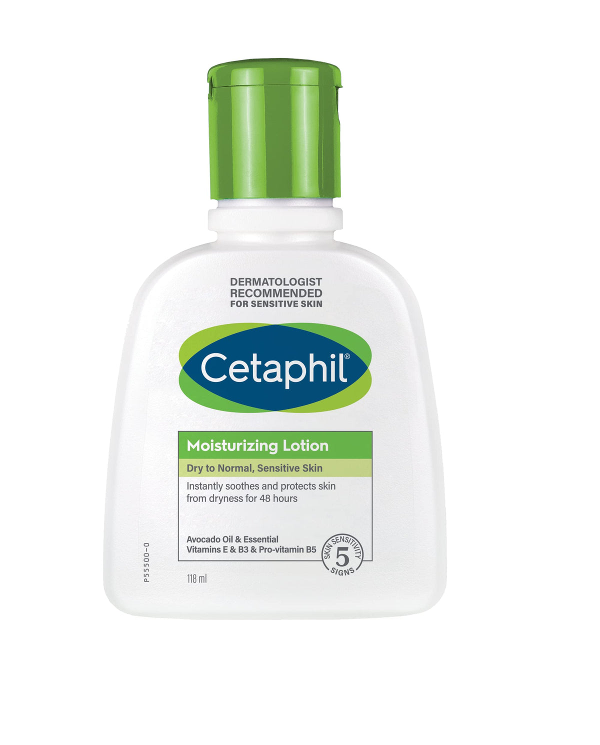 Cetaphil Moisturizing Lotion, Face & Body Moisturizer for Men & Women, Normal to Dry Sensitive Skin, Unscented - 118ml