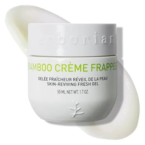 Erborian Bamboo Creme Frappee Facial Moisturizer Hydrating & Soothing Moisturizing Cream for Dehydrated Skin Bamboo Waterlock Complex for Soft & Hydrated Skin Korean Skincare 1.7 Oz