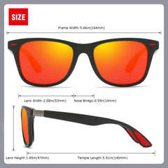 Polarized Sunglasses Mens Womens Cool Fishing Driving Hiking Ultralight Retro Wrap Around Travel sun glasses UV Protection