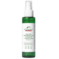 Alps Goodness Aloe Vera, Squalane & Hyaluronic Acid Hydrating Toner, 110 Ml | Hydrating Face Toner For Dry Skin | Pore Tightening Toner | No Alcohol, Silicone, Paraben & Sulphate