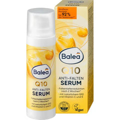 Balea Anti-Wrinkle Serum Q10 Skin Tightening Fully Synthetic Approved Under Dermatological Supervision 30 ml