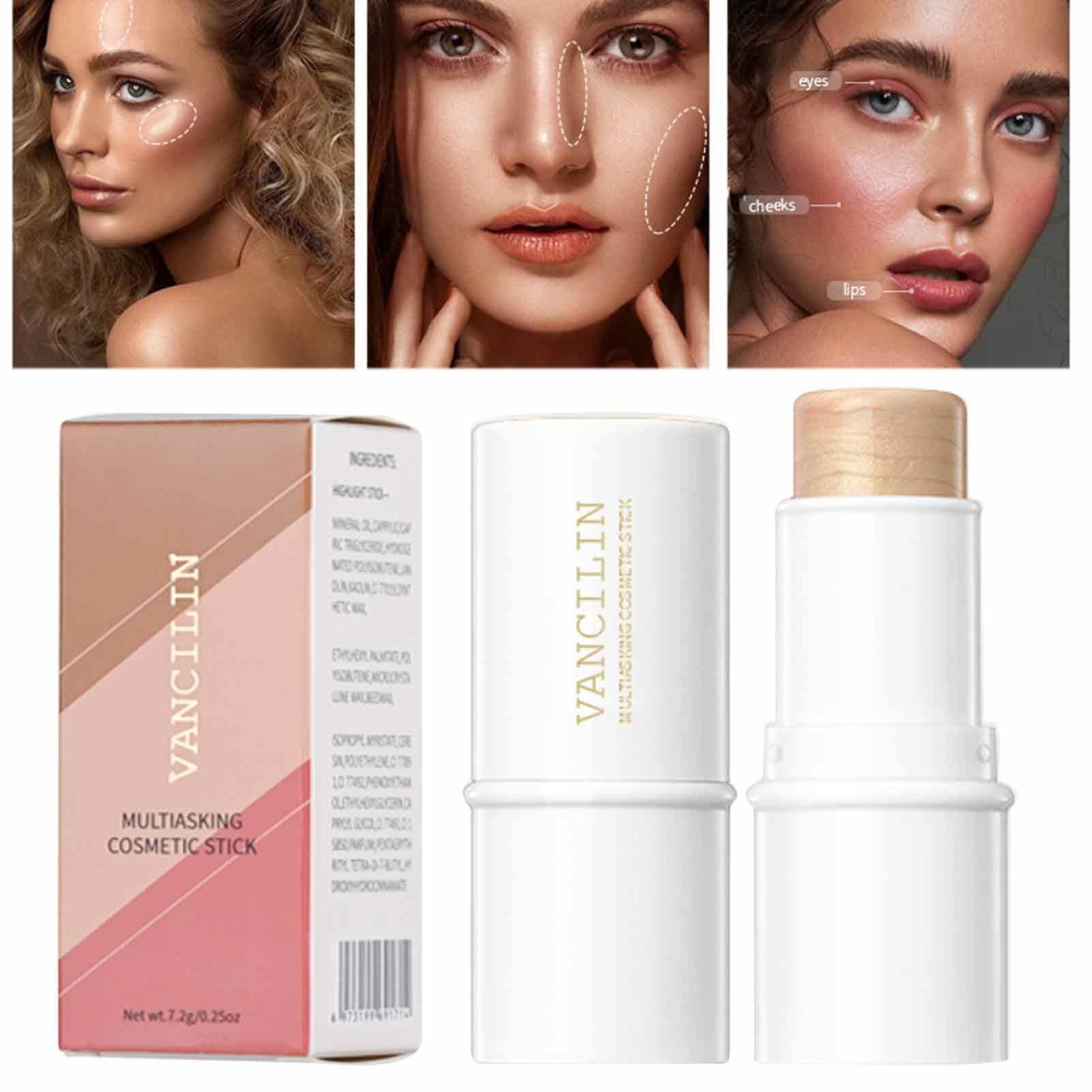 Multi Stick, Multifunctional Bronzer Pen, Face Stick Lip And Cheek Stick Moist Lips Cream Blush Professional Makeup for Perfect Look