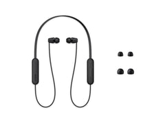 Sony WI-C100 Wireless In-Ear Bluetooth Headphones with Built-in Microphone, Black, Size M, WI-C100/B