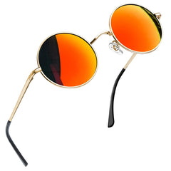 Joopin Round Polarized Sunglasses for Men Women, UV Protection Sun Glasses Small Circle Hippie Lennon Shades Sunglasses