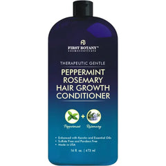 First Botany Peppermint Rosemary Hair Regrowth Conditioner - Anti Hair Loss product, Daily Hydrating, Detoxifying, Volumizing Conditioner and Fights Dandruff For Men and Women 16 fl oz